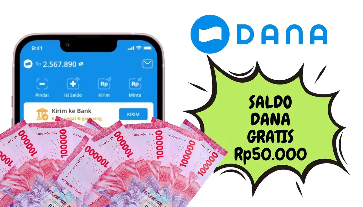 Klaim Saldo DANA Gratis Rp50.000 Hari Ini 5 Januari 2025. (Sumber: Poskota/Nur Rumsari)