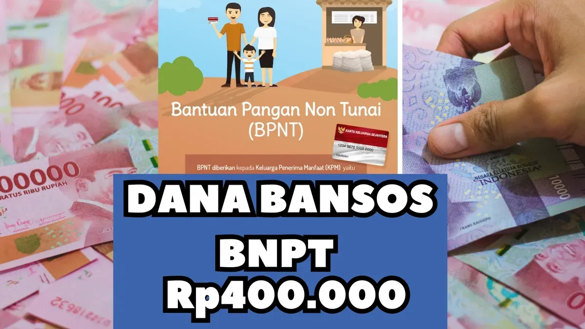 Pencairan bansos BPNT 2025 kepada para KPM. (Canva)