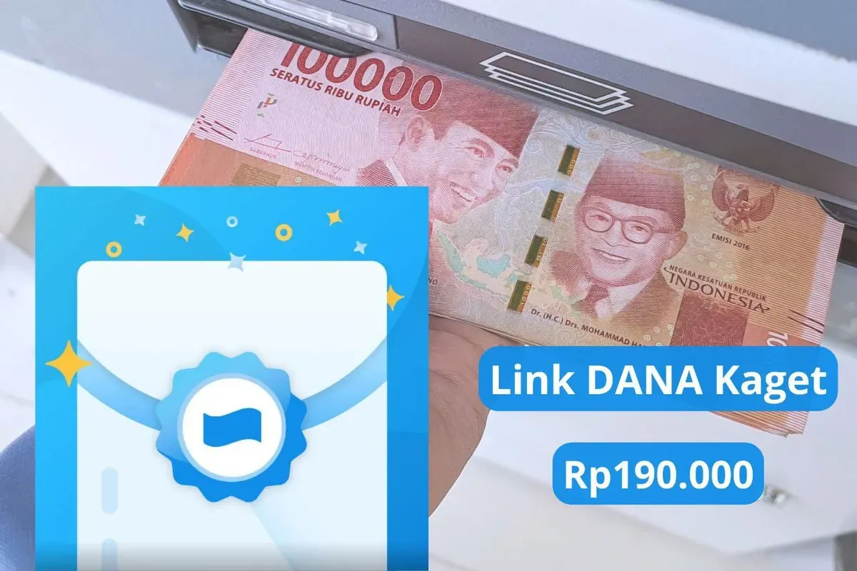 Klaim link saldo DANA Kaget Rp190.000 hari ini 6 Januari 2025 ke dompet elektronik. (Sumber: Poskota/Audie Salsabila)