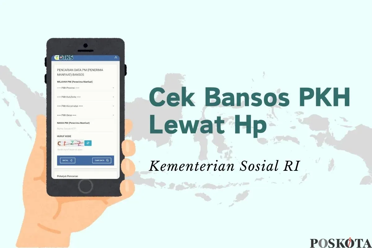 Informasi pengecekan bansos PKH menggunakan NIK KTP. (Sumber: Poskota/Della Amelia)