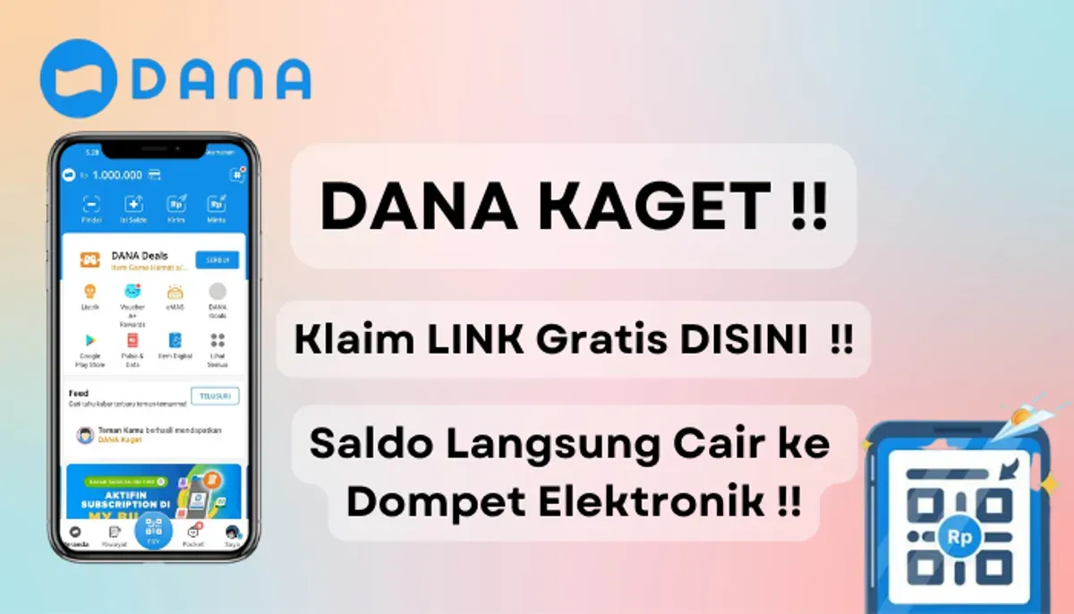 Klaim sekarang, hari ini, 21 Februari 2025, link DANA kaget resmi hingga Rp250.000 langsung cair ke dompet elektronik. (Sumber: Poskota/Aldi Harlanda Irawan)