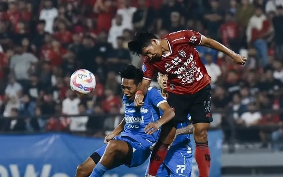 Bali United 1-1 Persib Bandung. (Sumber: Instagram/@persib)