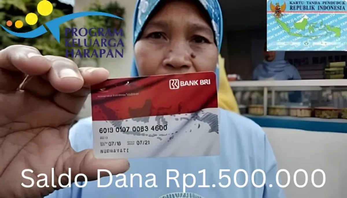 NIK e-KTP atas nama Anda berhasil terpilih terima saldo dana Rp1.500.000 dari subsidi bansos PKH 2024 cair lewat Rekening BRI. (Sumber: Poskota/Gabriel Omar Batistuta)