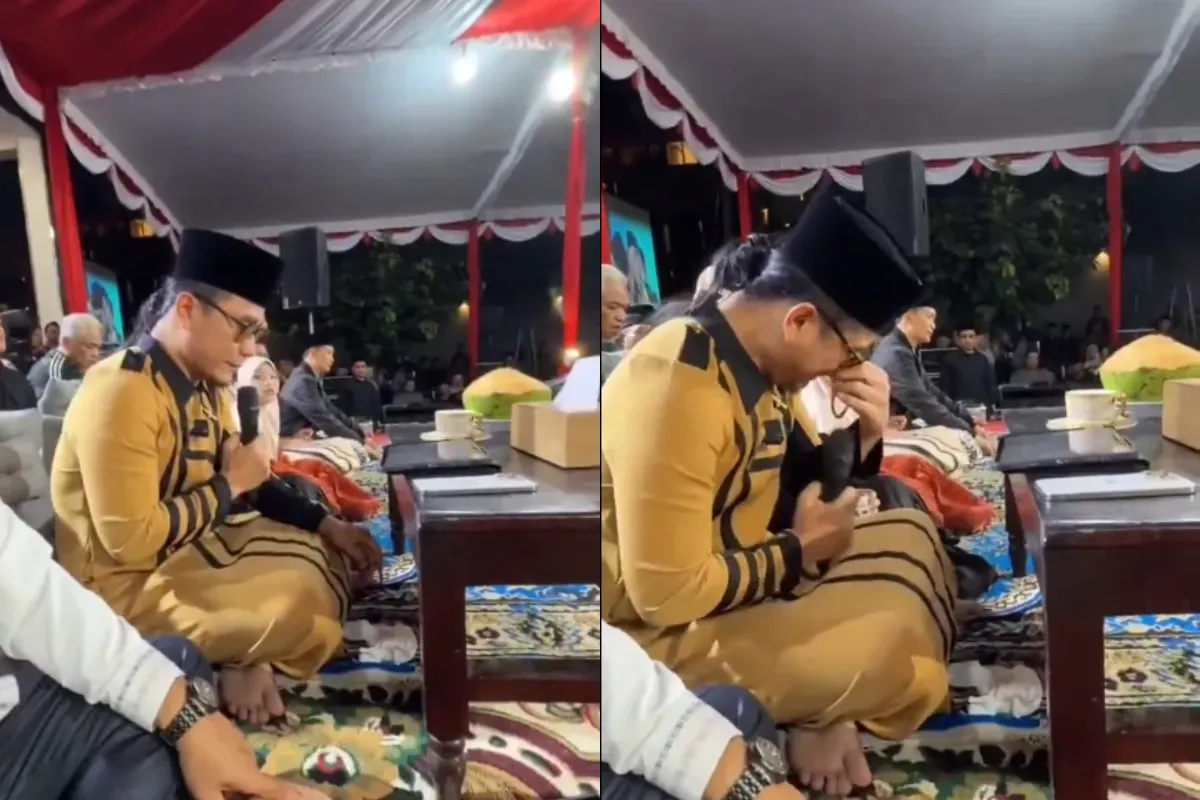 Gus Miftah kembali tampil di tempat publik setelah viral dalam kasus penjual es teh beberapa waktu lalu. (Sumber: X/@TukangBedah00)