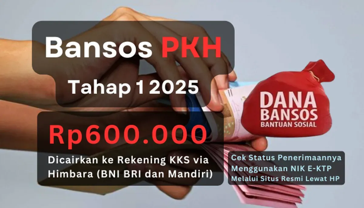 Penyaluran program subsidi dana bansos PKH tahap 1 2025, dengan nominal saldo bantuan Rp600.000 akan segera terkirim ke rekening KKS, cek selengkpanya! (Sumber: Poskota/Aldi Harlanda Irawan)