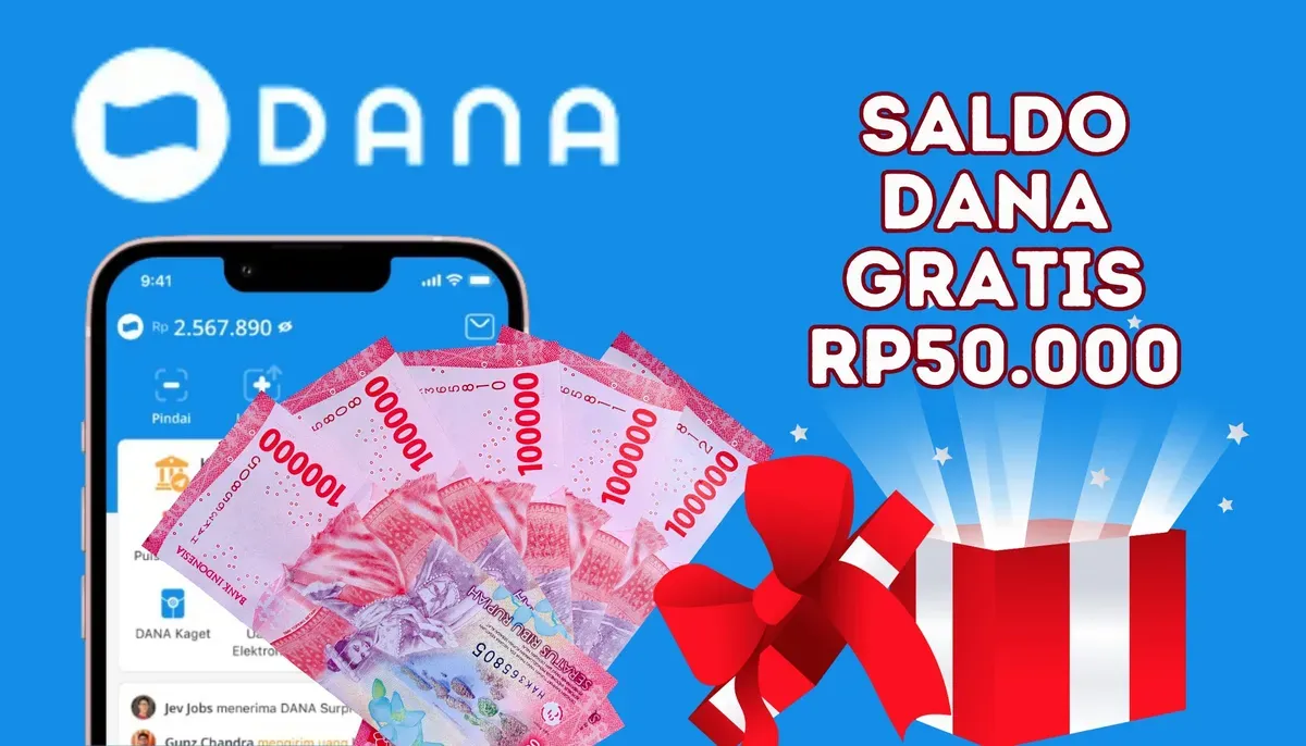 Cara cepat klaim saldo DANA gratis Rp50.000 dalam 2 jam dari aplikasi penghasil uang. (Sumber: Poskota/Nur Rumsari)