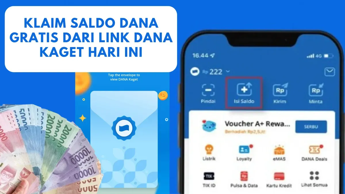 klaim saldo DANA gratis Rp90.000 sekarang juga sebelum kuota habis. (Sumber: Poskota/Huriyyatul Wardah)