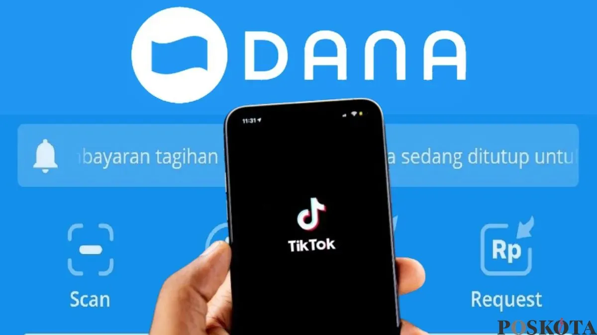 Klaim saldo DANA gratis Rp440.000 dari TikTok. (Sumber: Poskota/Faiz)