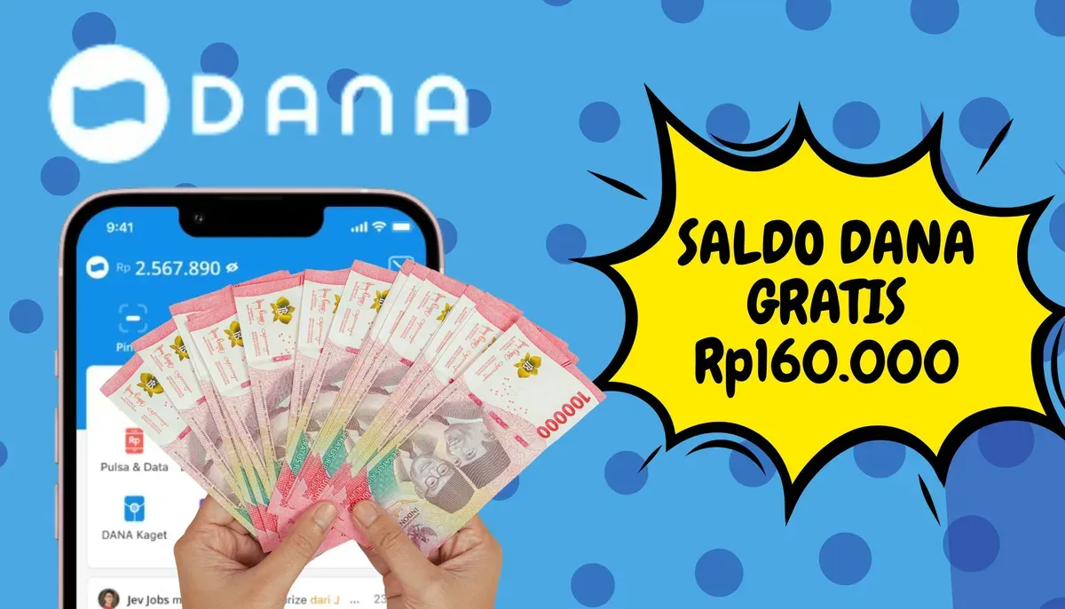 Segera ambil saldo DANA gratis Rp160.000 masuk dompet elektronik pakai aplikasi penghasil uang! (Sumber: Poskota/Nur Rumsari)