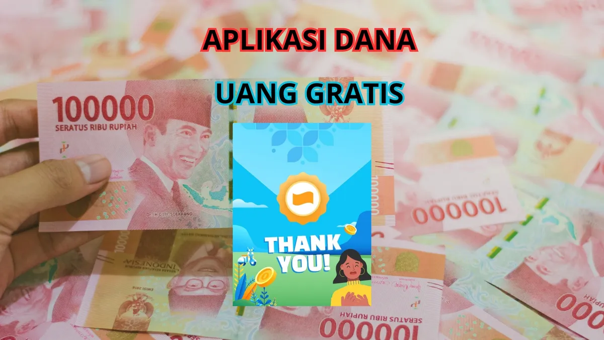 Klaim saldo dana dari amplop link dana kaget melalui aplikasi DANA dompet e-wallet. (Canva)