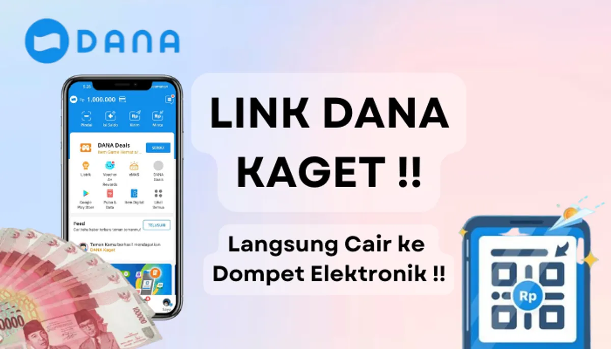 Dapatkan saldo DANA gratis hingga Rp300.000 dari link DANA kaget berikut ini, klik dan cairkan sekarang ke akun e-wallet. (Sumber: Poskota/Aldi Harlanda Irawan)