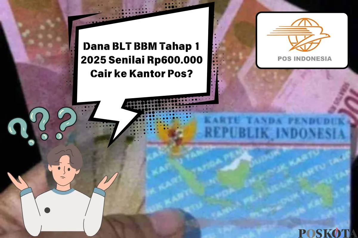 Dana BLT BBM tahap 1 2025 senilai Rp600.000 cair ke kantor pos (Sumber: Poskota/Insan Sujadi)