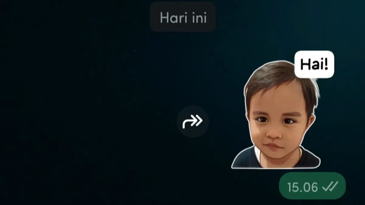 Tutorial mudah membuat stiker WhatsApp langsung dari aplikasi tanpa perlu aplikasi tambahan. (Sumber: Poskota/Neni Nuraeni/WhatsApp)
