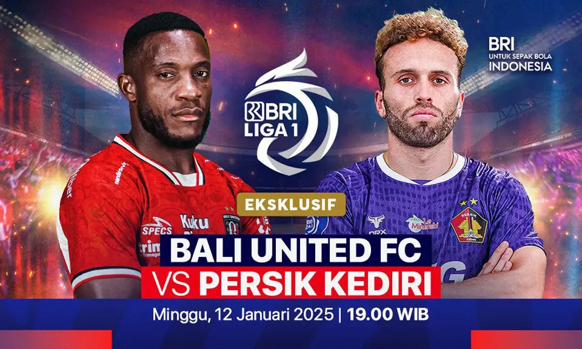 Link live streaming Bali United vs Persik Kediri. (Sumber: Vidio)