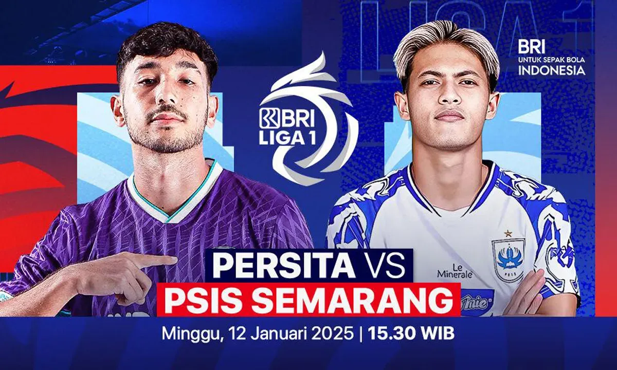 Link live streaming Persita vs PSIS di pekan 18 Liga 1 musim 2024-25. (Sumber: Vidio)