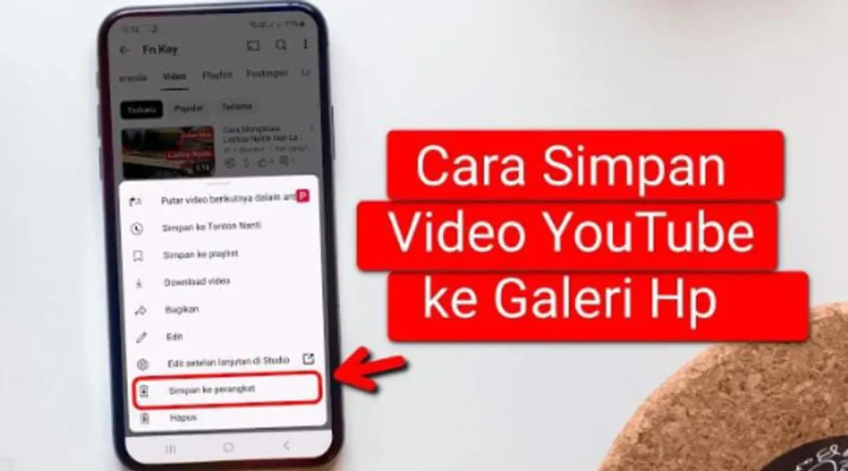 Simak di sini cara untuk menyimpan vide YouTube di galeri HP anda. (Sumber: Tangkap layar/YouTube/TutorInd)