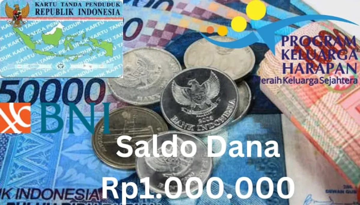 NIK e-KTP atas kepemilikan nama Anda berhasi peroleh saldo dana Rp1.000.000 dari subsidi bansos PKH 2024 cair ke ATM BNI. (Sumber: Poskota/Gabriel Omar Batistuta)