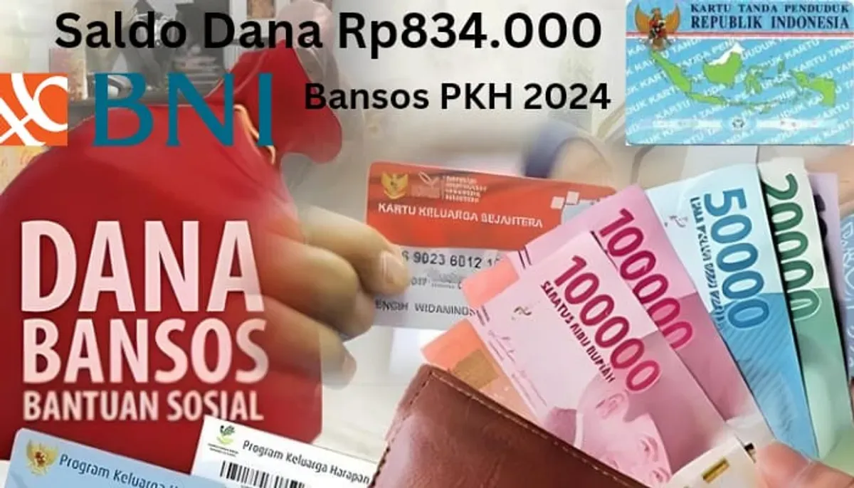NIK di e-KTP atas nama Anda terima saldo dana Rp834.000 dari subsidi bansos PKH 2024 via Rekening BNI. (Sumber: Poskota/Gabriel Omar Batistuta)