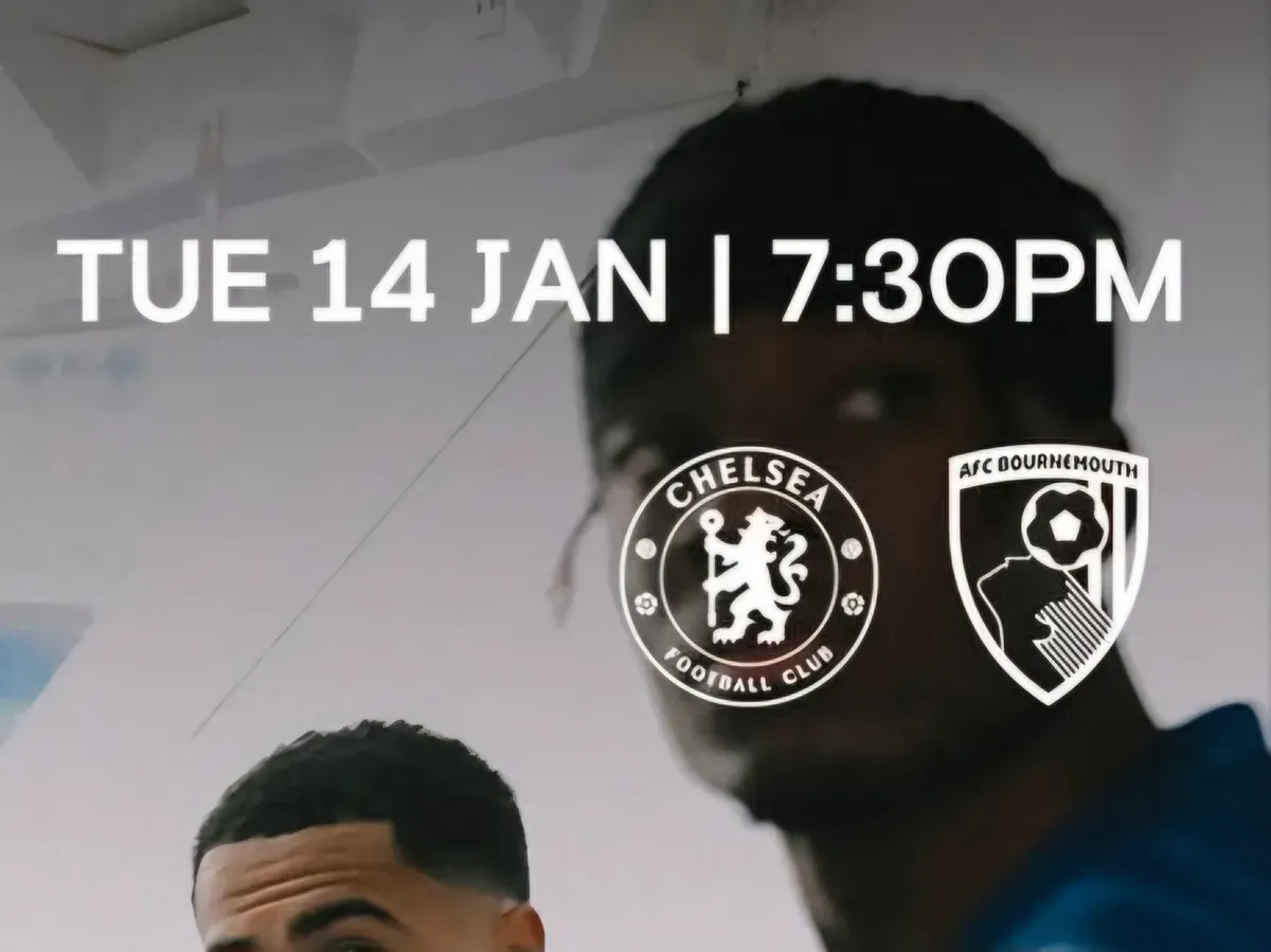 Cek jadwal lengkap pertandingan dan prediksi line up serta link live streaming Chelsea vs Bournemouth. (Sumber: Tangkapan layar/Instagram @ChelseaFC)