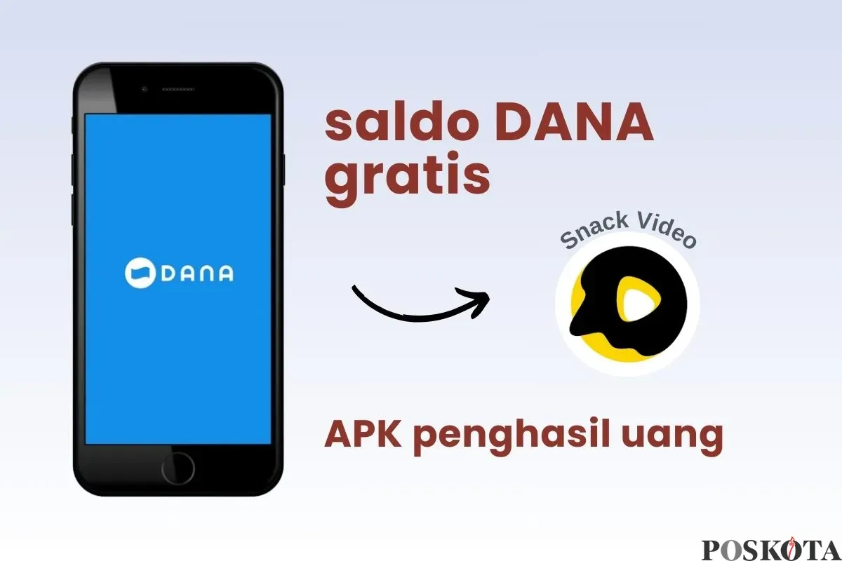 Klaim saldo DANA gratis dari aplikasi Snack Video. (Sumber: Poskota/Della Amelia)