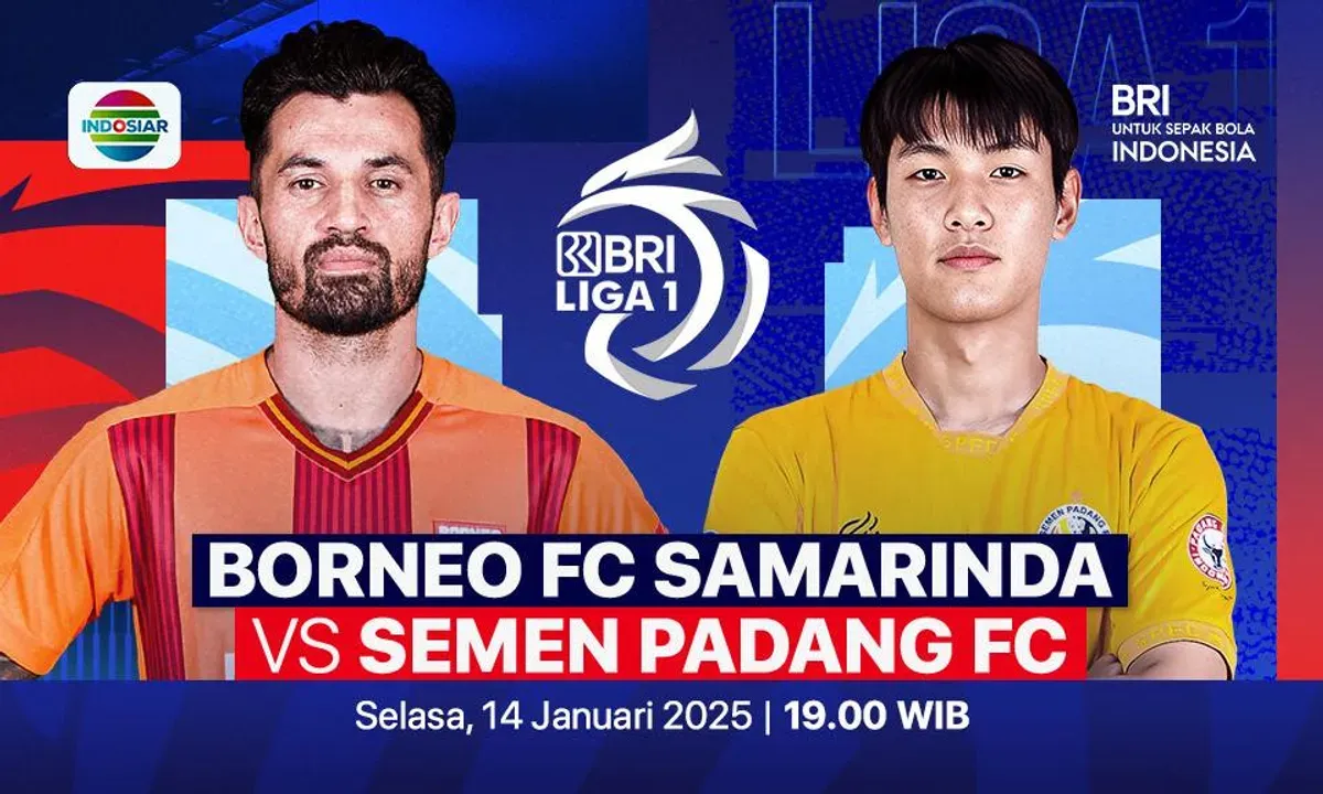 Link streaming Borneo FC vs Semen Padang di pekan 18 Liga 1 2024-25. (Foto: Vidio)