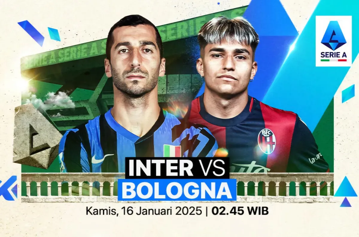 Cek jadwal lengkap pertandingan dan info live streaming resmi serta prediksi line up Inter vs Bologna (Sumber: Vidio.com)