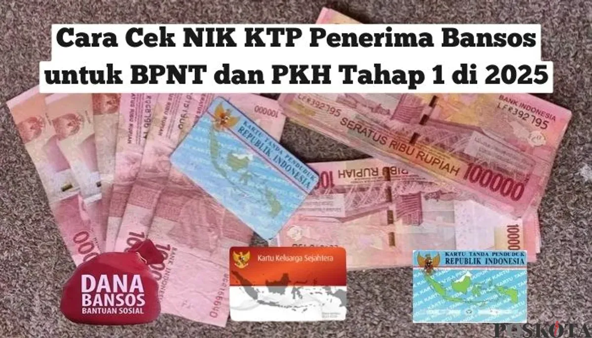 Cara cek NIK KTP penerima bansos untuk BPNT dan PKH tahap 1 (Sumber: Poskota/Insan Sujadi)