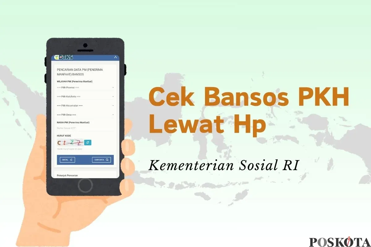 Informasi pengecekan bansos PKH. (Sumber: Poskota/Della Amelia)