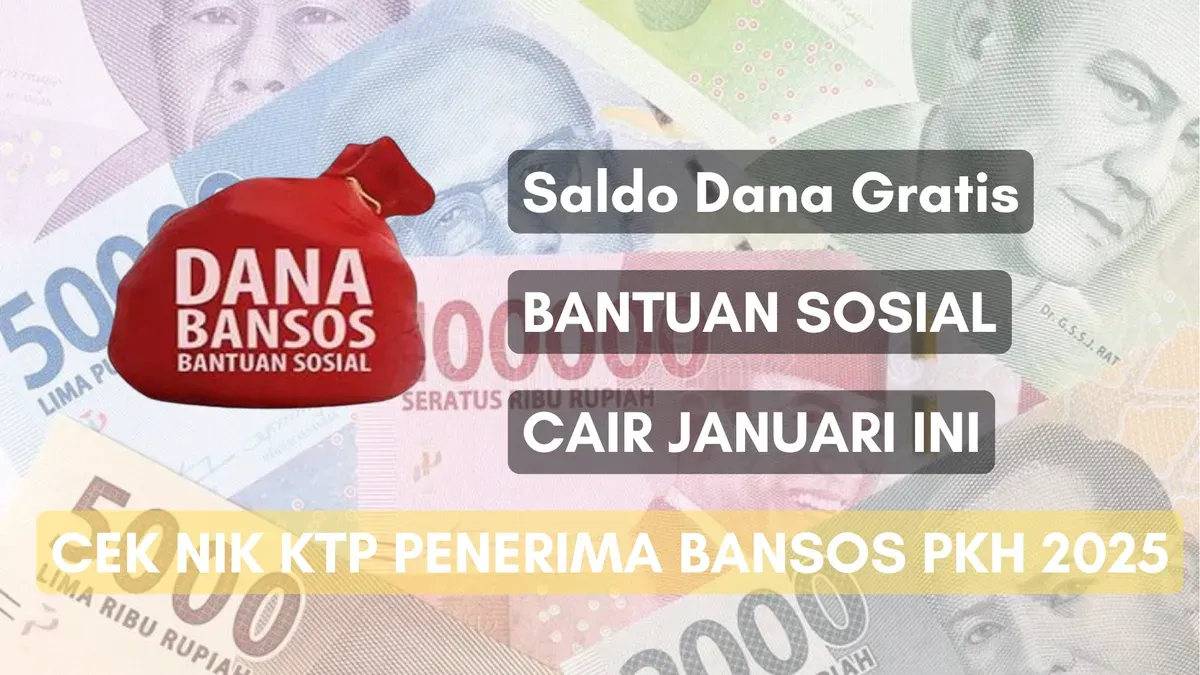 Pemerintah akan mencairkan saldo dana melalui program bantuan sosial. Ini cara cek NIK KTP penerima bansos PKH 2025 (Sumber: Poskota/Herdyan Anugrah Triguna)