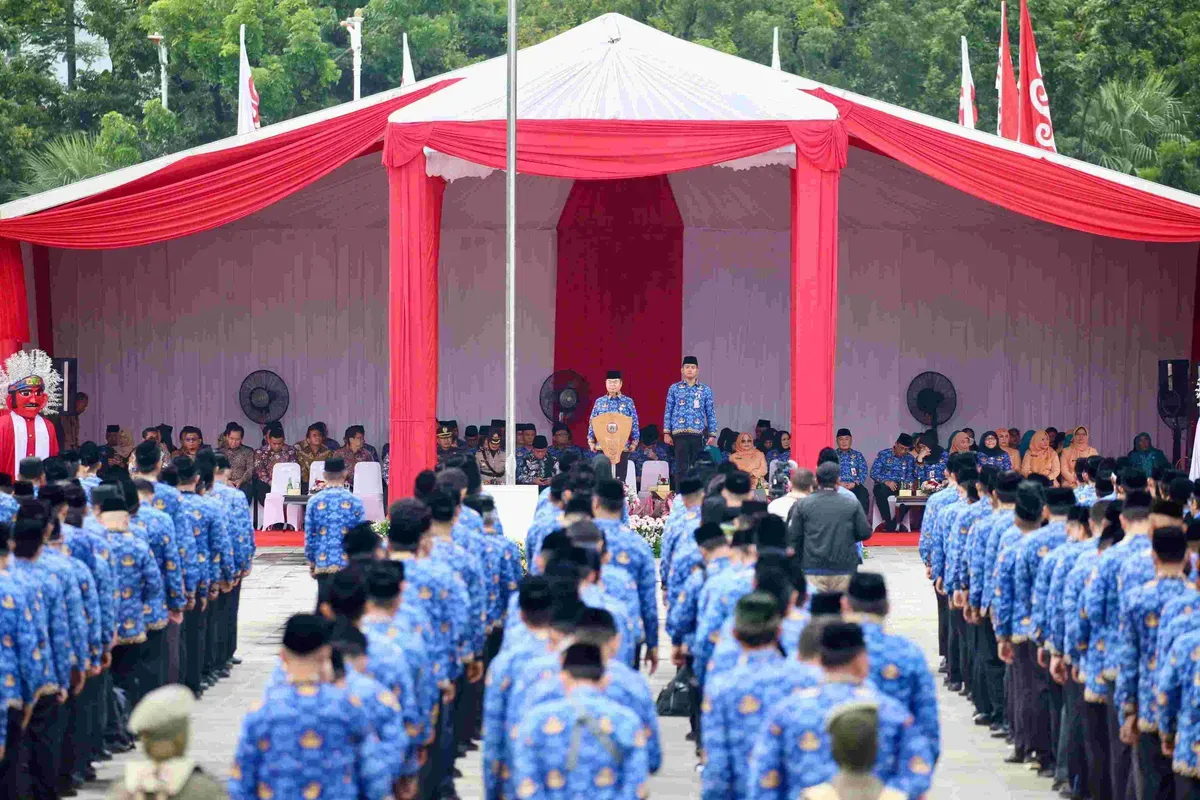 Para ASN di lingkungan Pemprov Jakarta. (Sumber: Dok. Kominfotik Pemprov Jakarta)