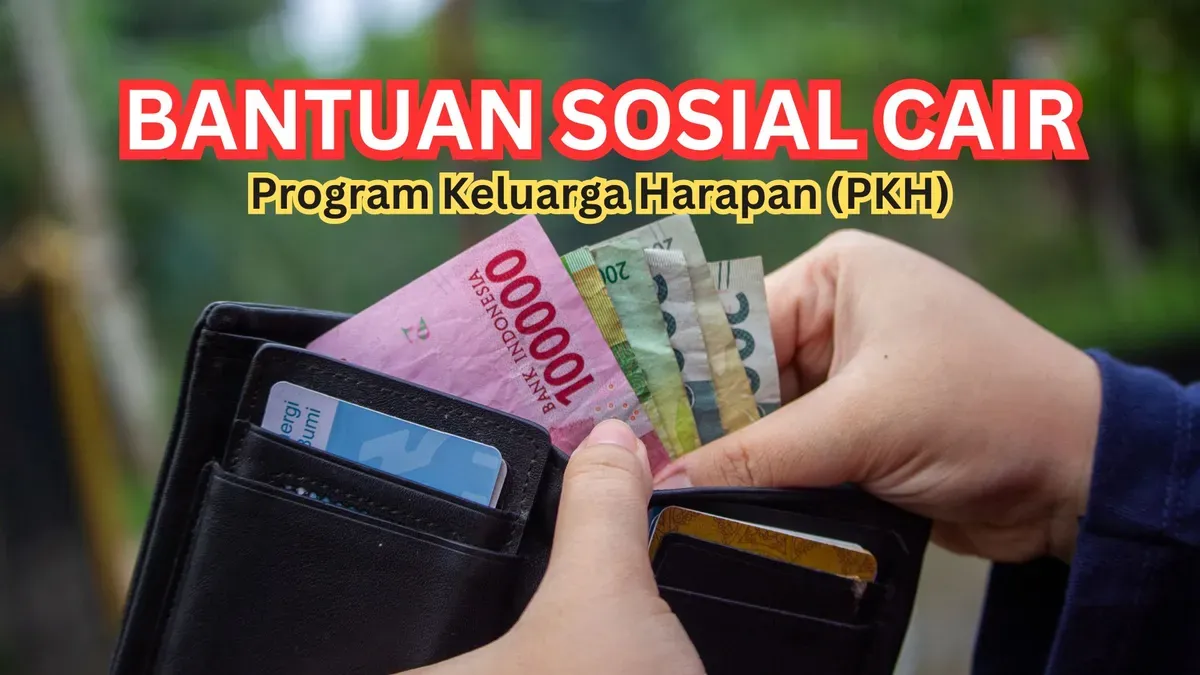 Penyaluran dana bantuan sosial PKH. 