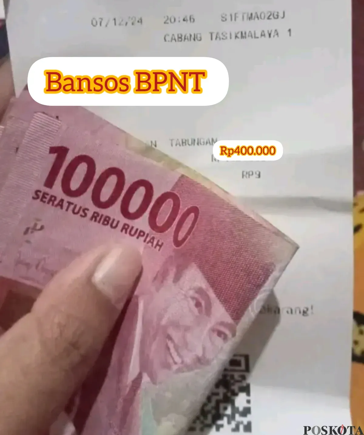 Syarat penerima bansos BPNT. (Sumber: Poskota/Santi Santika)