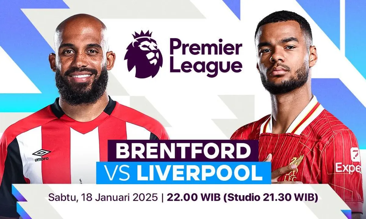 Streaming Brentford vs Liverpool. (Foto: Vidio)