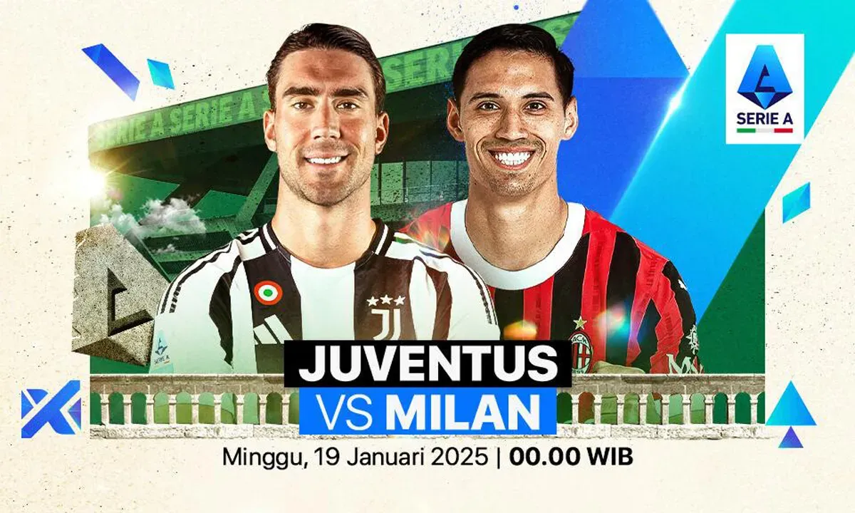 Info live streaming Juventus vs AC Milan di pekan 21 Serie A Liga Italia musim 2024-25. (Sumber: Vidio)