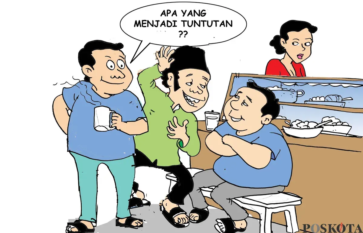 Obrolan Warteg: Pesan Keadilan (Sumber: Poskota/Yudhi Himawan)