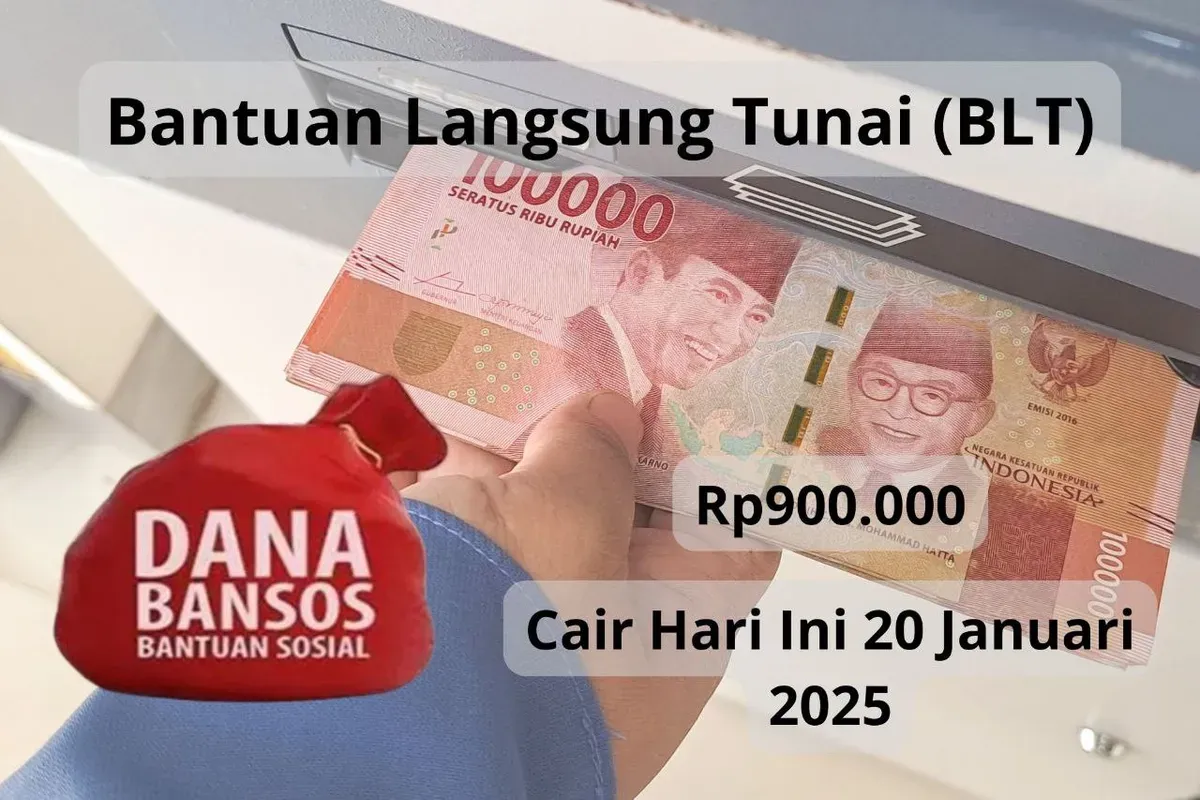 BLT Rp900.000 cair pada 20 Januari 2025 kepada pemilik NIK KTP berikut ini. (Sumber: Poskota/Audie Salsabila)