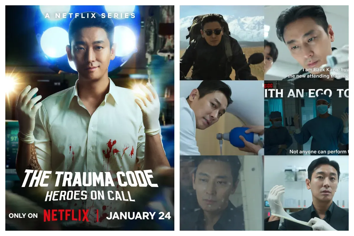 Ilustrasi poster Drakor The Trauma Code: Heroes On Call yang tayang di Netflix. (Sumber: X/@jujihoonglobal_)