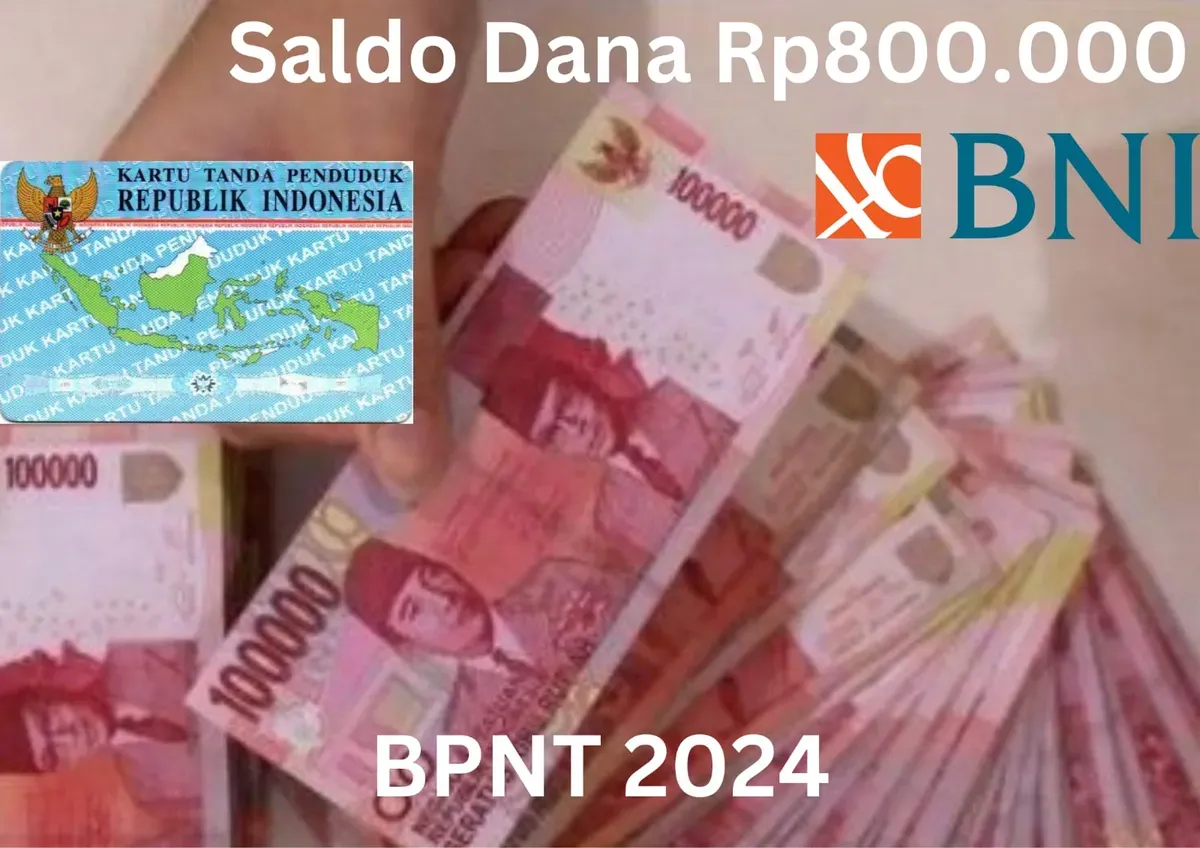 NIK e-KTP atas kepemilikan nama kamu di wilayah ini tercatat dapat saldo dana bansos Rp800.000 dari subsidi BPNT 2024 via Rekening BNI. (Sumber: Poskota/Gabriel Omar Batistuta)