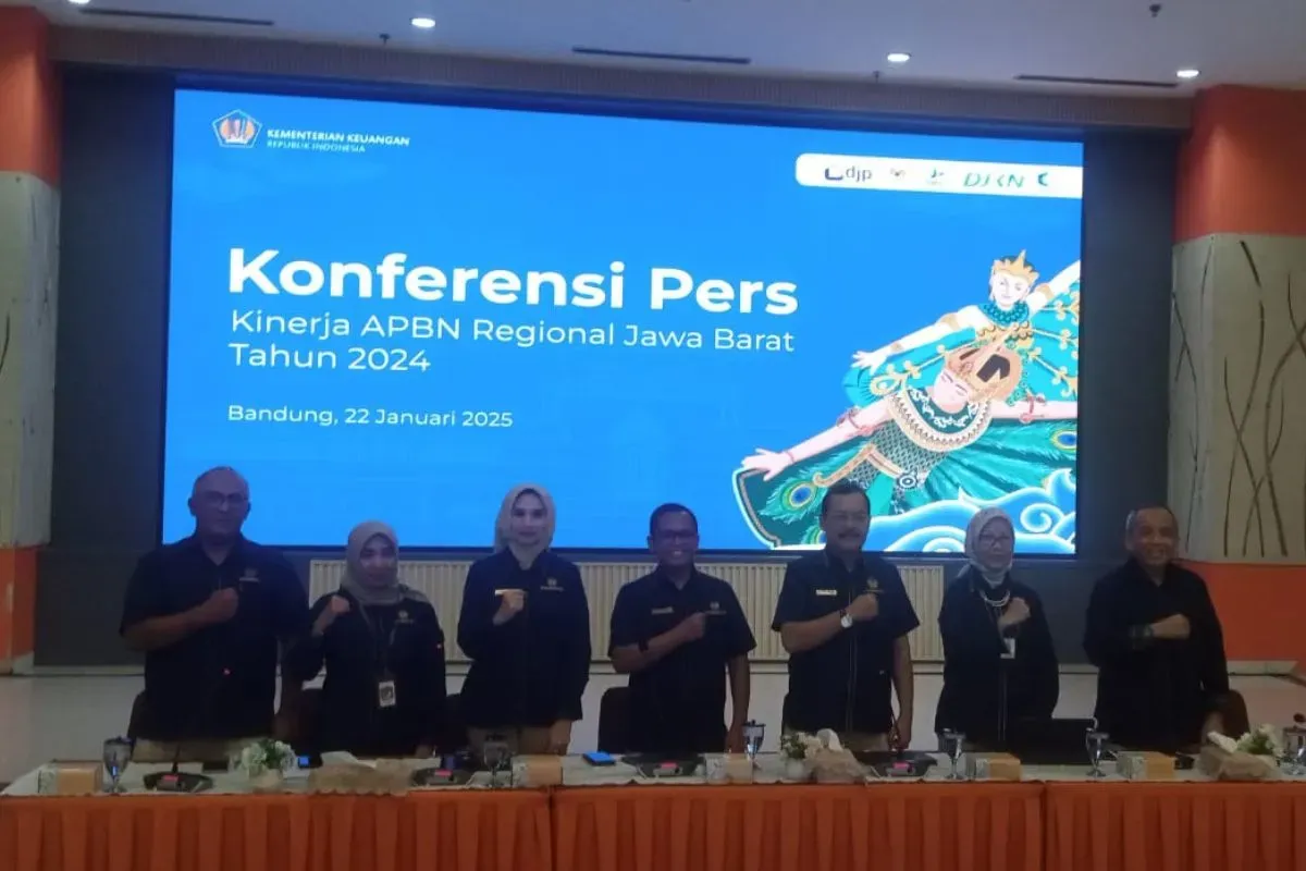 Konferensi pers Kinerja APBN Regional Jawa Barat 2024, Rabu, 22 Januari 2025. (Sumber: Dok. Kemenkeu Jabar)