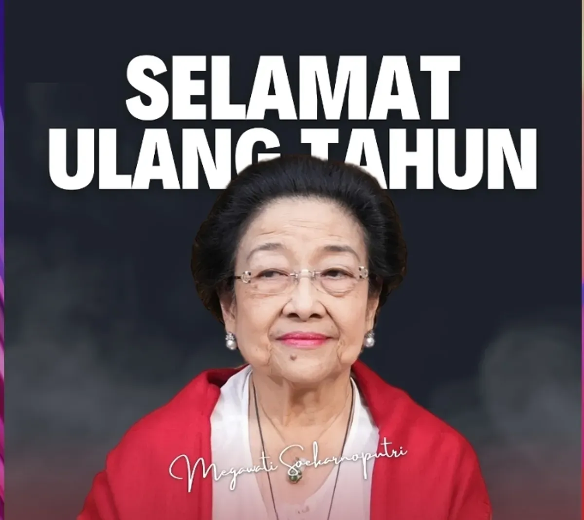 Hari ini, 23 Januari 2025 Ketua Umum PDI Perjuangan Megawati Soekarnoputri merayakan ulang tahunnya yang ke-78 tahun. (Sumber: Instagram @genbanteng)