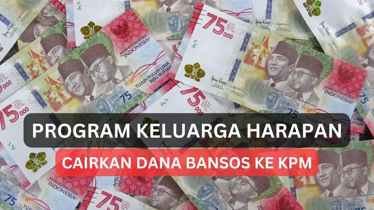 Pemerintah melalui program PKH menyalurkan dana bansos Rp750.000 ke KPM. (Sumber: Poskota/Legenda Kinanty Putri)