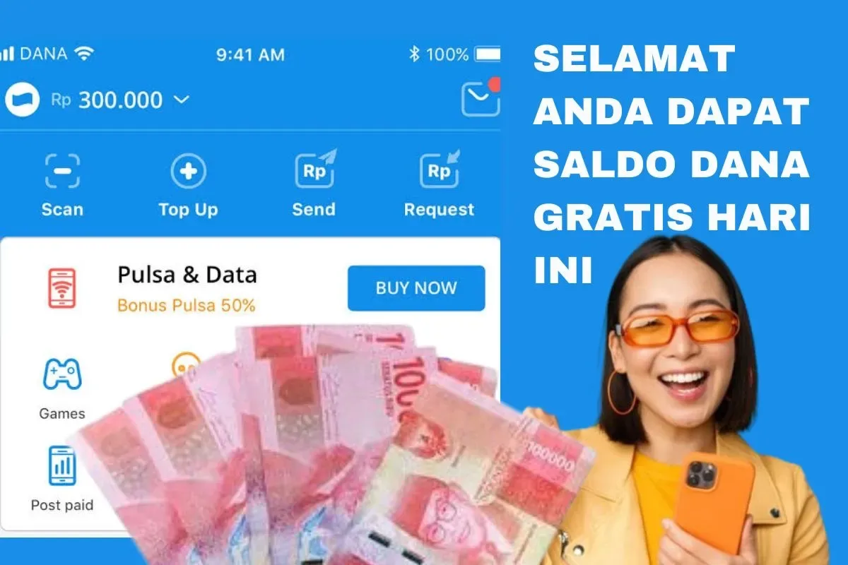 Anda berhak klaim uang gratis dari aplikasi penghasil saldo DANA gratis (Sumber: Poskota/Rivera Jesica Souisa)