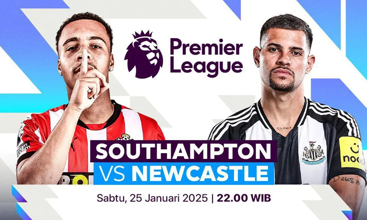 Link live streaming Southampton vs Newcastle United. (Sumber: Vidio)
