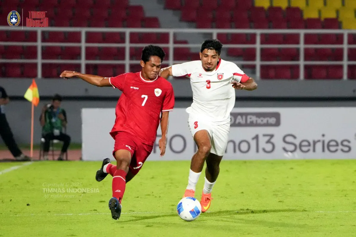 Timnas Indonesia U20 vs Yordania. (Sumber: pssi.org)