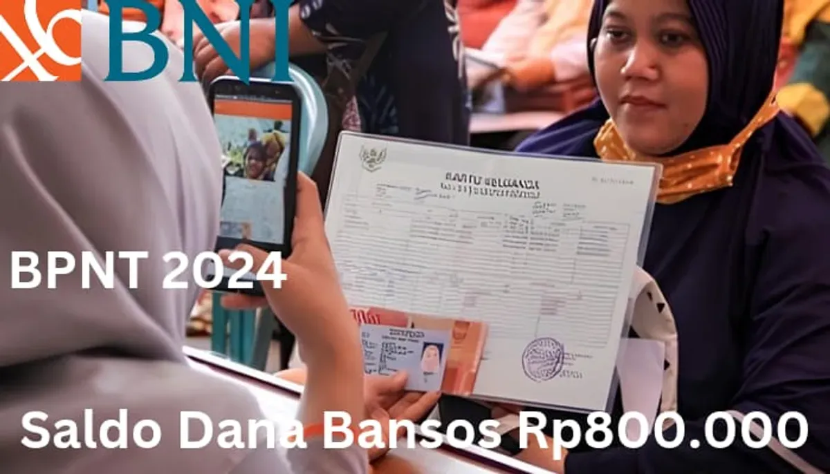 NIK KTP atas nama kamu di wilayah ini tercatat menerima saldo dana bansos Rp800.000 dari subsidi BPNT 2024 via Rekening BNI. (Sumber: Poskota/Gabriel Omar Batistuta)