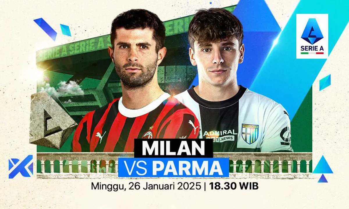 Info live streaming streaming AC Milan vs Parma. (Sumber: Vidio)