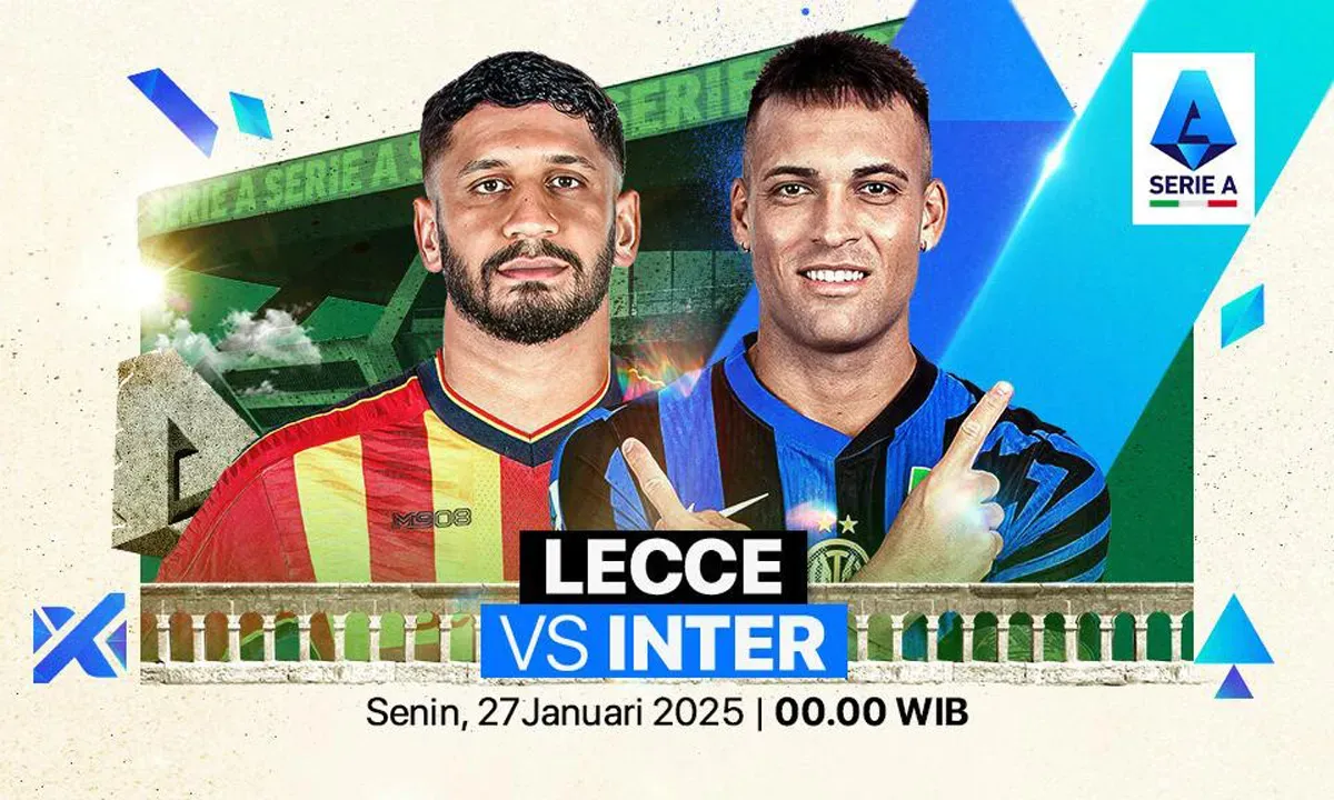 Live streaming Lecce vs Inter Milan. (Sumber: Vidio)