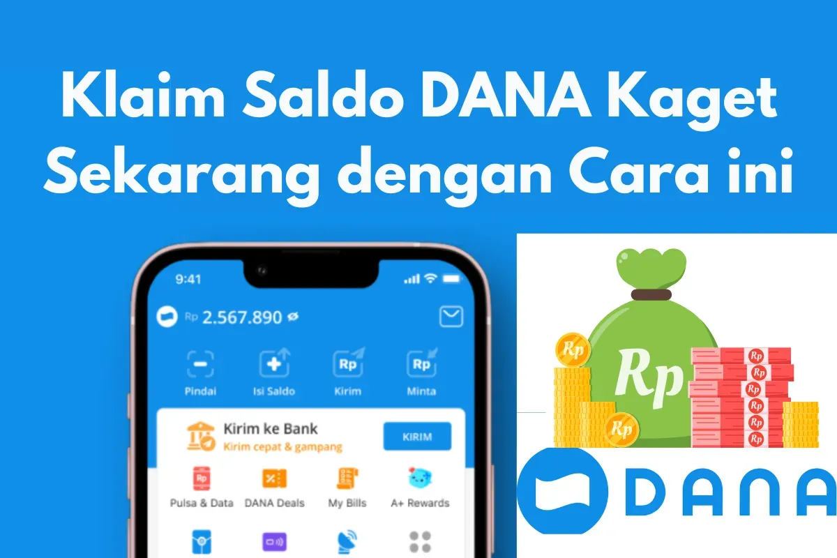 Segera klaim saldo DANA Kaget yang Anda temukan di Internet. (Poskota/Rivero Jericho S)