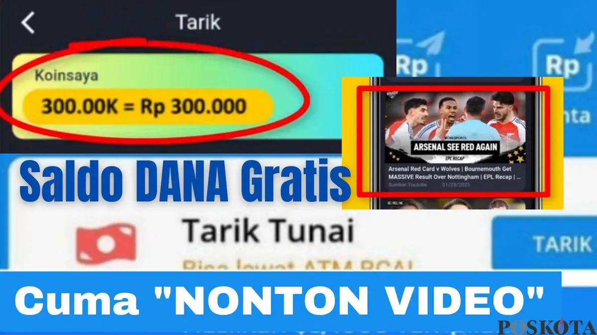 Sambil hiburan dapat saldo DANA? Coba aplikasi ini, isi dompet elektronik Anda dengan uang gratis sekarang juga! (Sumber: Poskota/Fani Ferdiansyah)