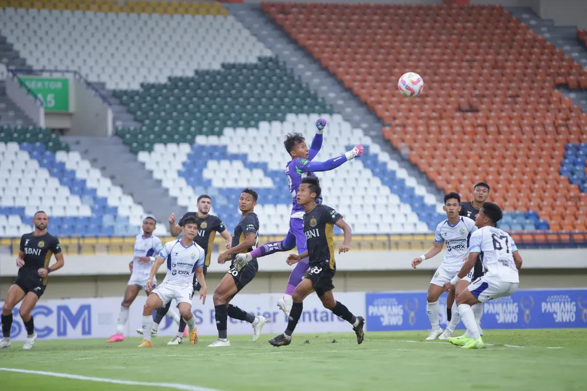 PSKC Cimahi menelan kekalahan dari Bhayangkara FC di laga kedua 8 besar Liga 2 2024-25. (Foto: MO PSKC Cimahi)